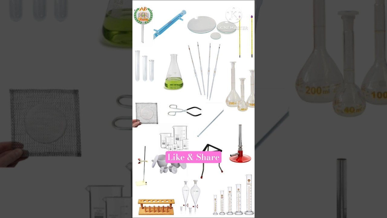 chemistry lab equipment name and pictures #shorts #chemistry #science #lab