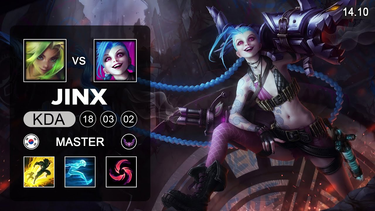 Jinx vs Zeri ADC - KR Master - Patch 14.10 Season 14