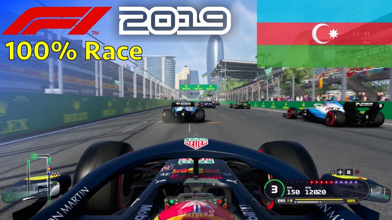 F1 2019 - Let's Make Albon World Champion #4: 100% Race Baku
