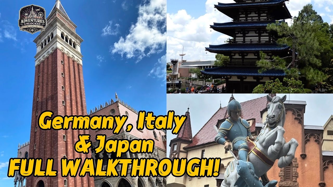 EPCOT | Germany | Italy | Japan Walkthrough