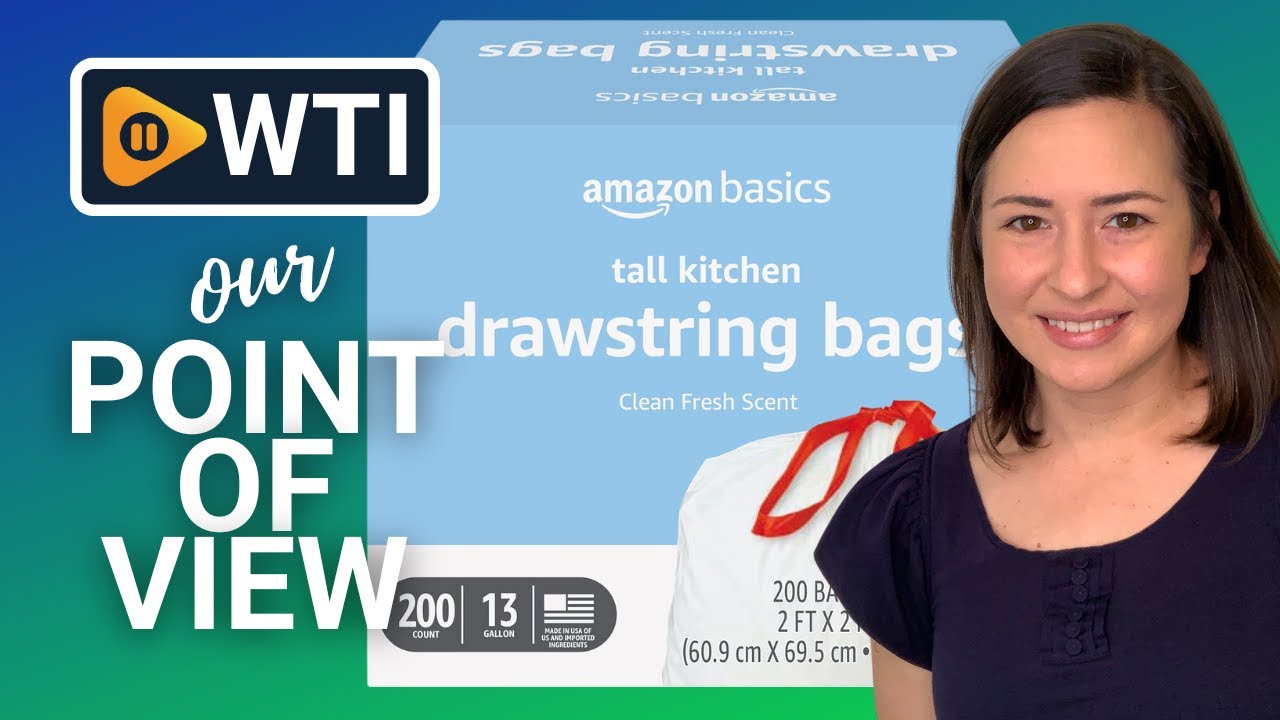Amazon Basics Drawstring Trash Bags | Our Point Of View