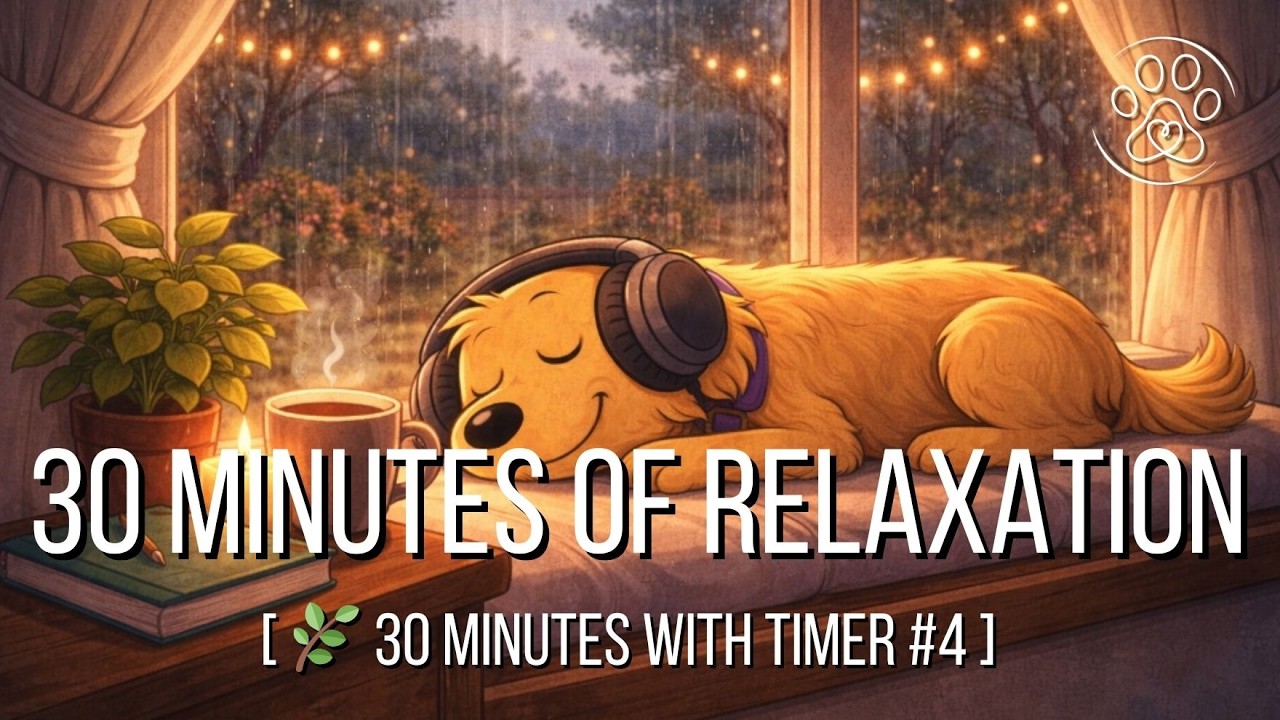 30 Minute Relaxing Music with Rain Sounds & Timer 🌧️ | Calm Ambient Session #4