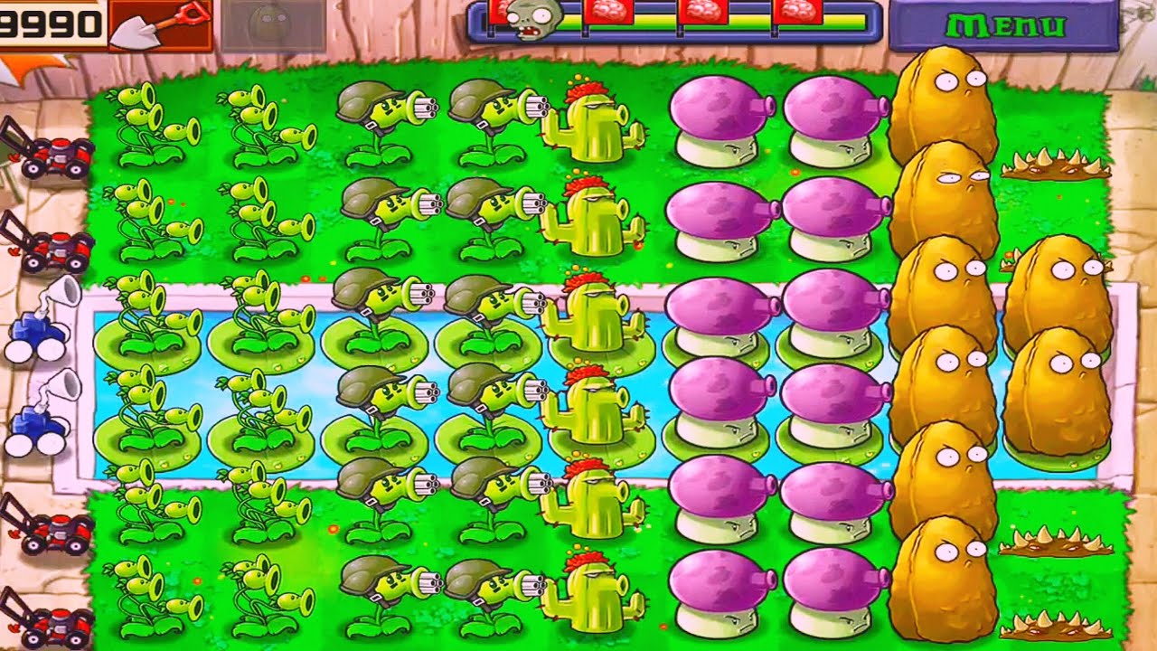 Plants Vs Zombies | Adventure Pool | Level! 9&10 Completed Gameplay Full HD 1080p 60fps