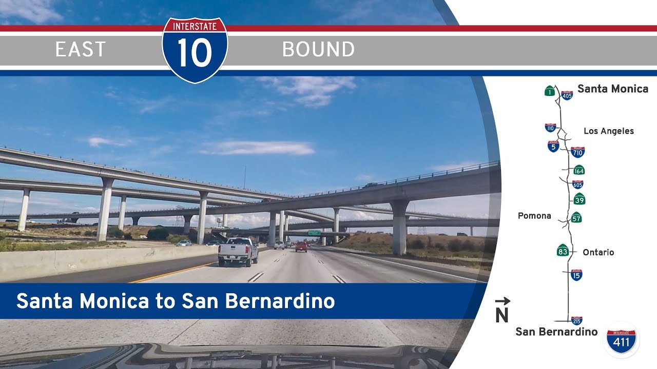 Interstate 10 - Santa Monica to San Bernardino - California |  Drive America's Highways 🚙