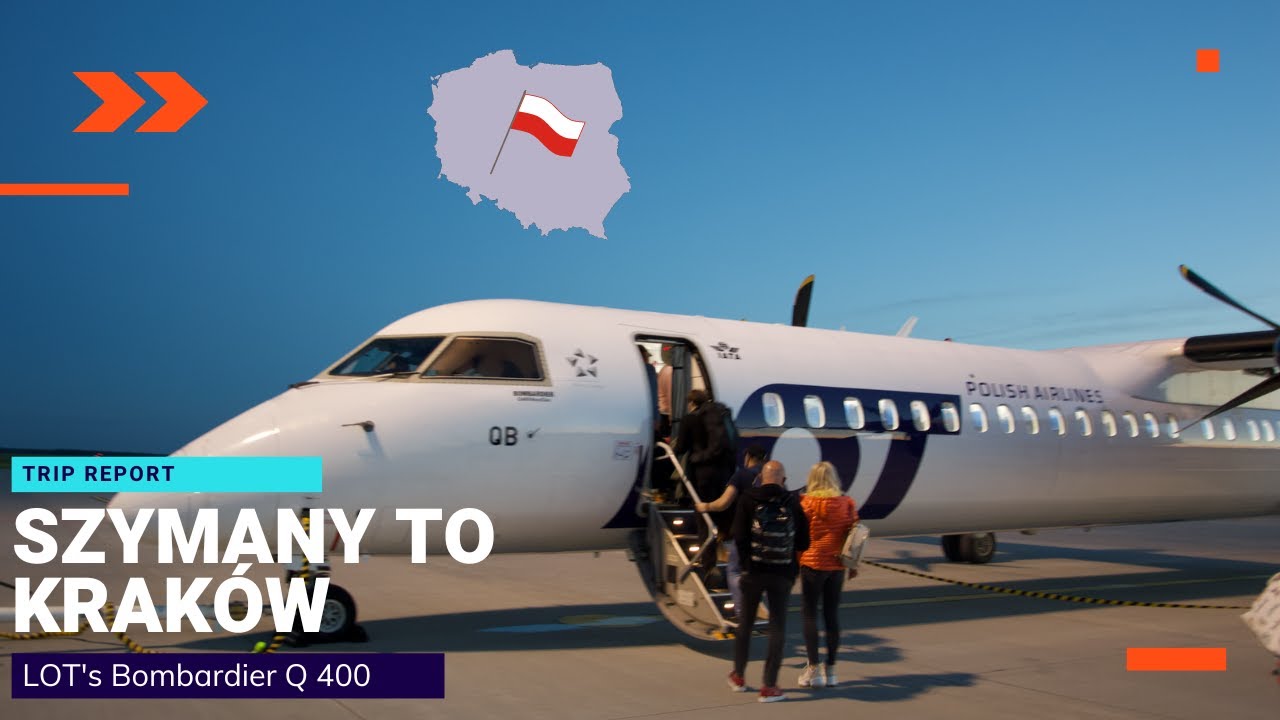Trip Report | LOT Polish Airlines | Olsztyn Szymany - Krak&oacute;w | Bombardier Dash Q400 | (ECONOMY)