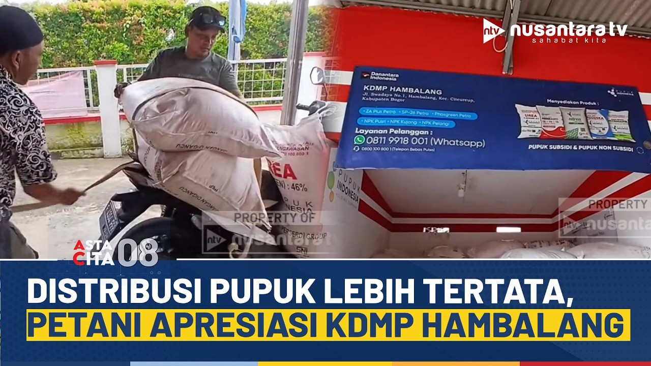 KDMP Hambalang Hadir, Petani di Citeureup Kini Lebih Mudah Dapat Pupuk | ASTA CITA 08