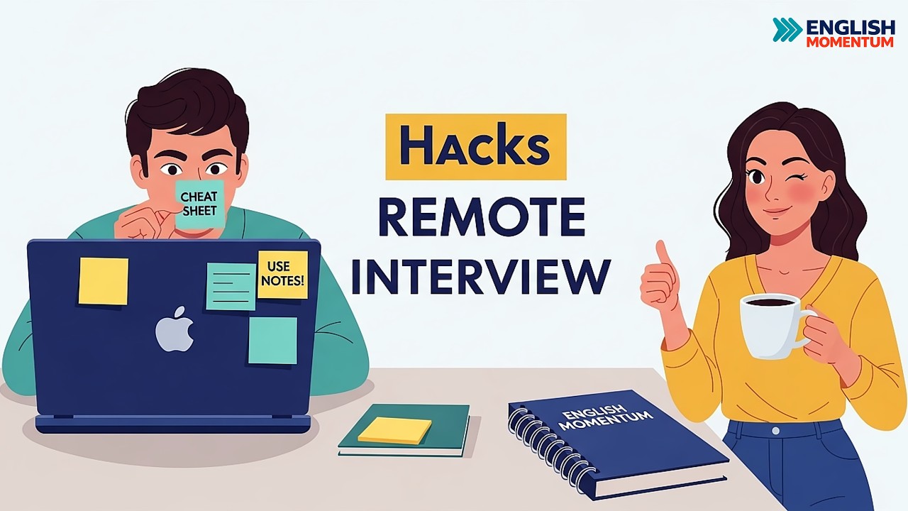 How to Speak English in a Virtual Job Interview | Tips That Actually Work | English Momentum