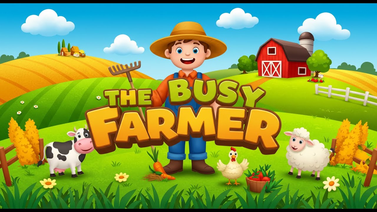 The Busy Farmer | A Fun Learning Rhyme for Curious Kids