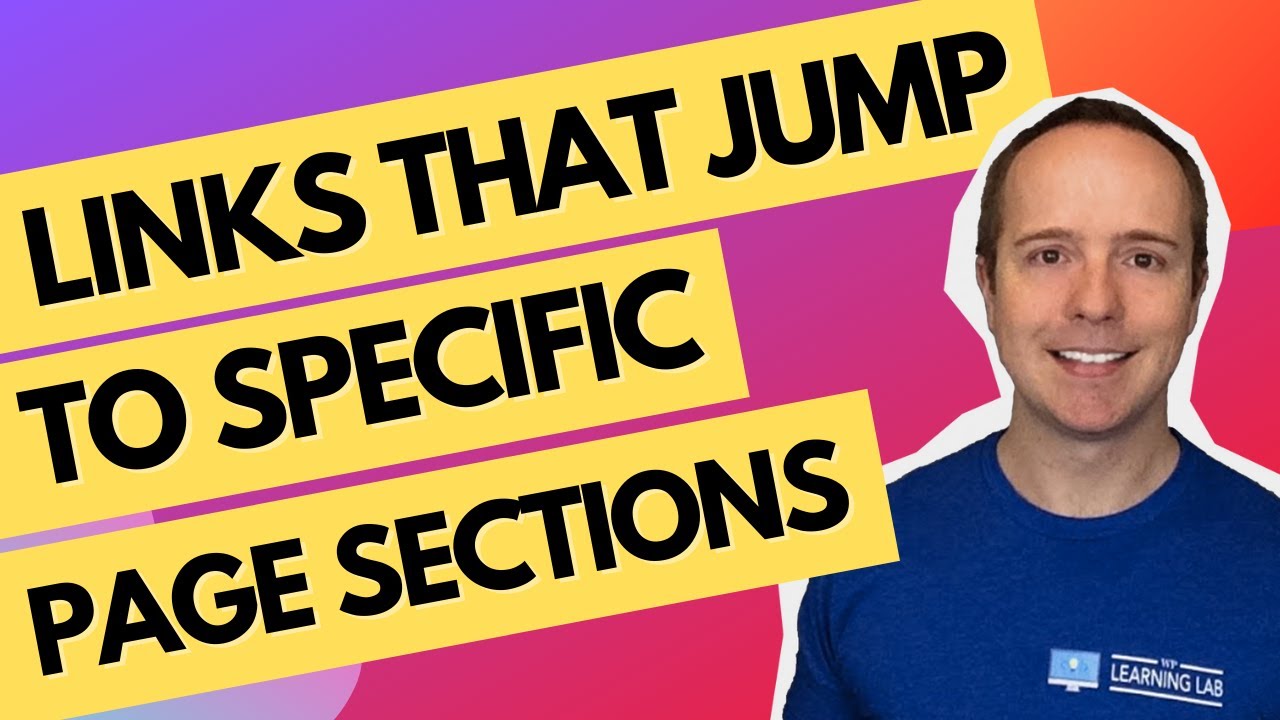 How To Make On Page Anchor Navigation Links With WordPress Gutenberg & Any Page Builder