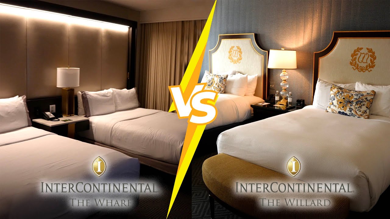 I Stayed at BOTH Intercontinental Hotels in DC - The Willard VS The Wharf