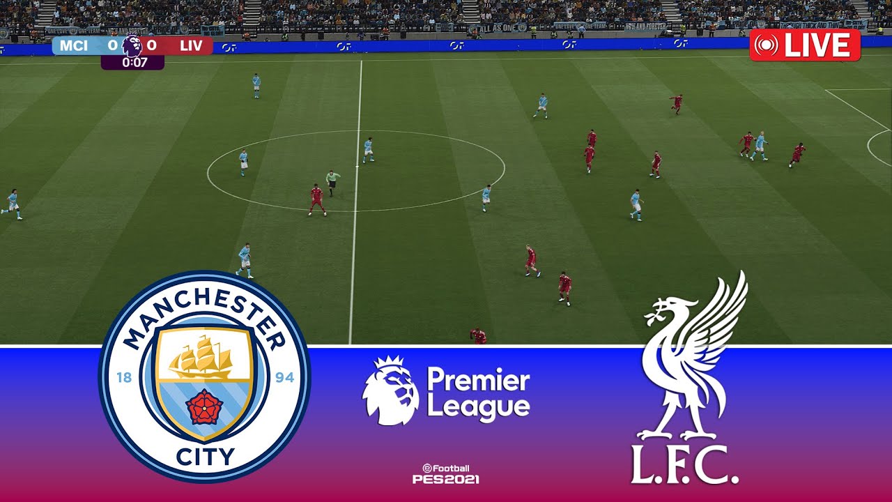 🔴Manchester City vs Liverpool | Premier League 2025/26 Full Match | Pes 21 Gameplay