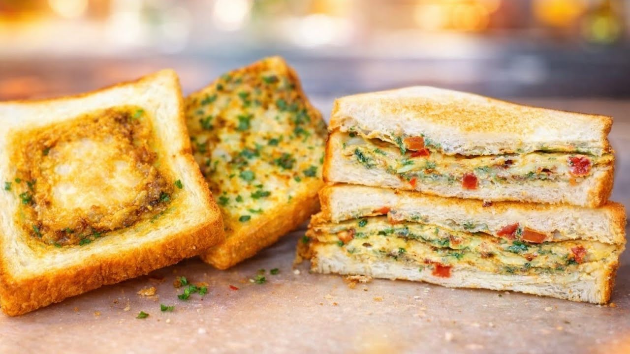 1 Batter 3 Delicious Egg Bread Toast Recipe| Egg Toast | Easy Egg Toast Recipe|