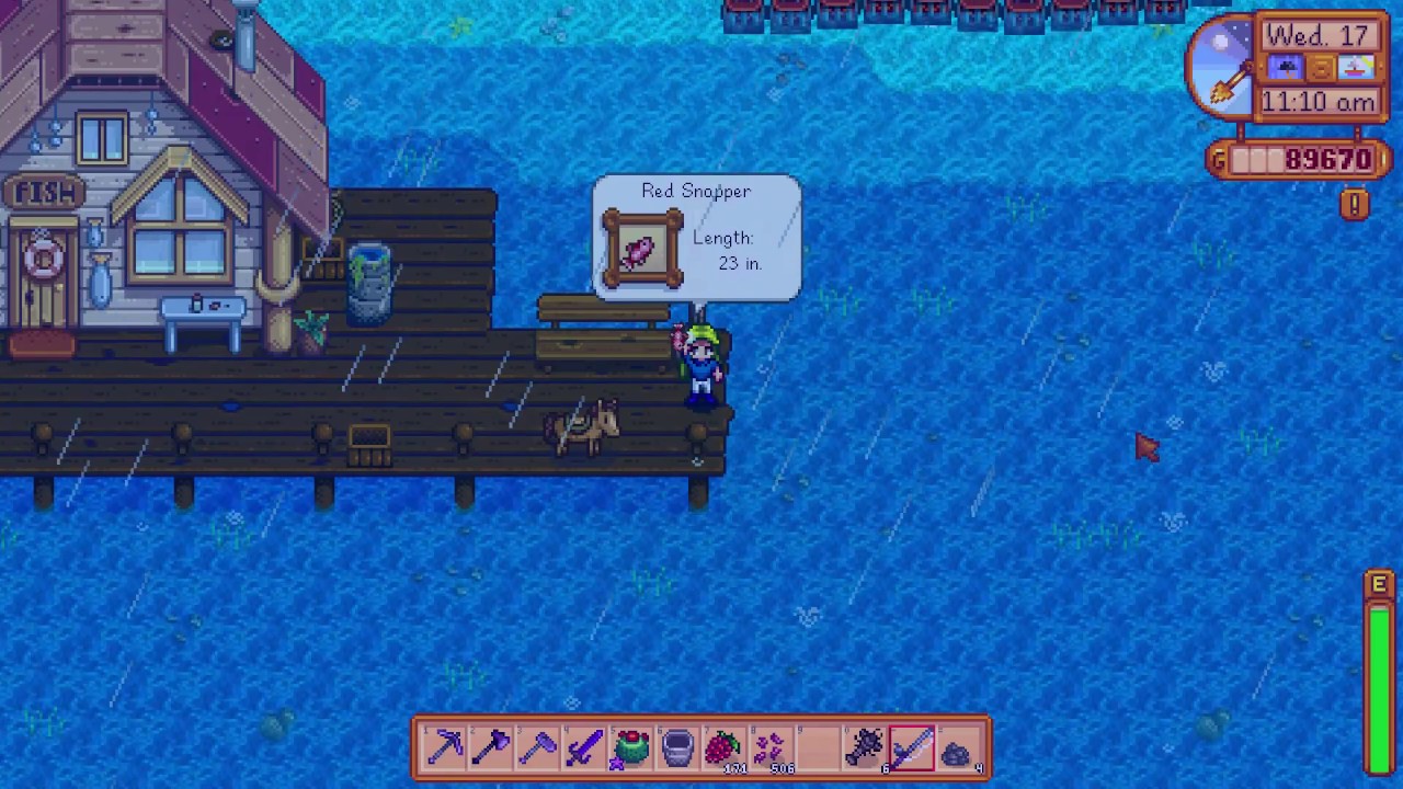 How to get a RED SNAPPER in Stardew Valley