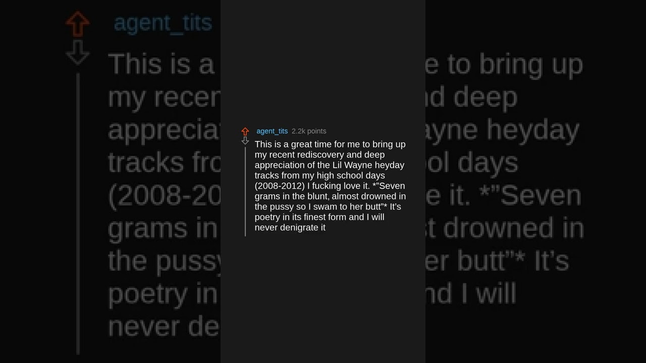 What is the dumbest lyric of all time? (r/AskReddit)