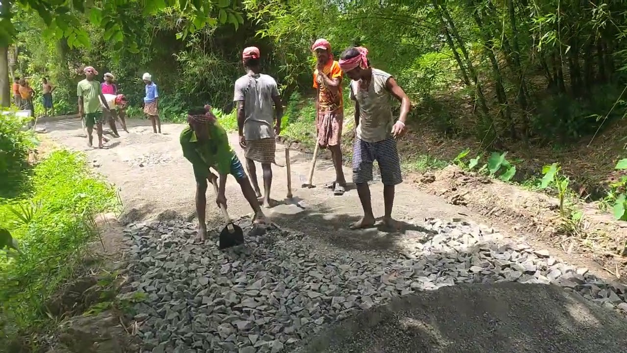 village road construction process step by step india road constructions