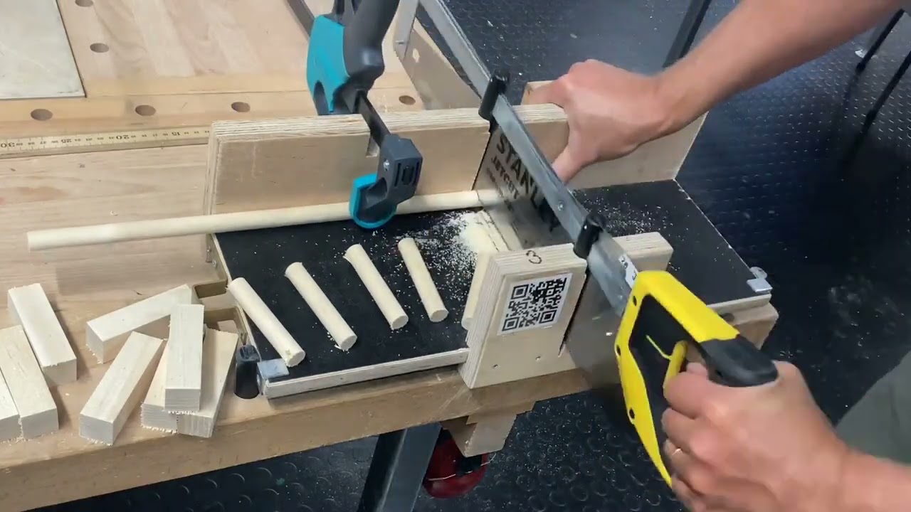 Tillverka kubbar och kastpinnar till ditt minikubb