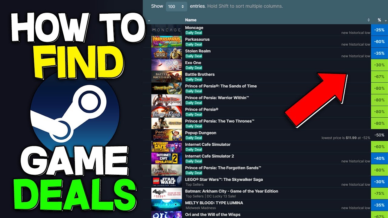 Find BEST Steam Game Sale Deals (2022)