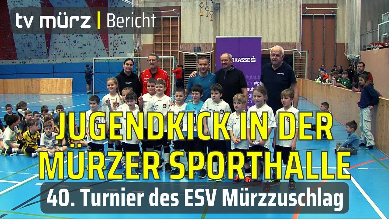 tv mürz | Jugendkick in der Mürzer Sporthalle: 40. Turnier des ESV Mürzzuschlag