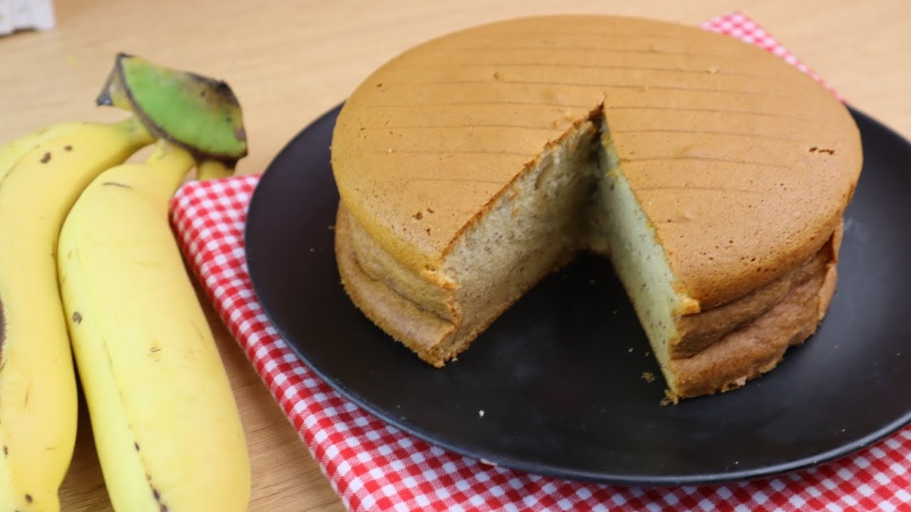 เค้กสปันจ์กล้วยหอม Banana​ Sponge​ Cake​ | new new​ eat​ food​