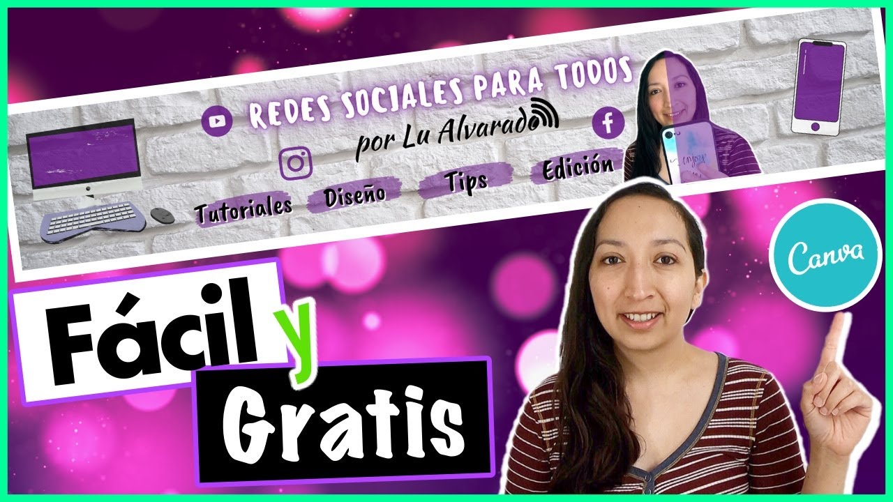 Cómo hacer un BANNER para YOUTUBE en PC sin programas | Tutorial CANVA GRATIS 2021
