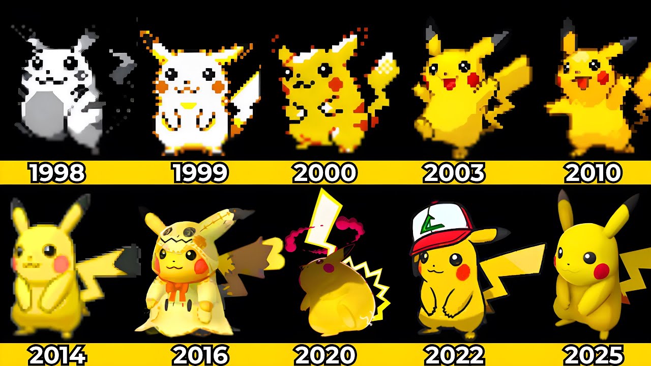 The Evolution of Pokémon Game Graphics over 27 Years