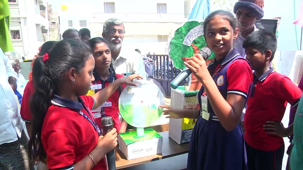 Science fair at Sri Gnana Sai Vidyanikethan English Medium High School