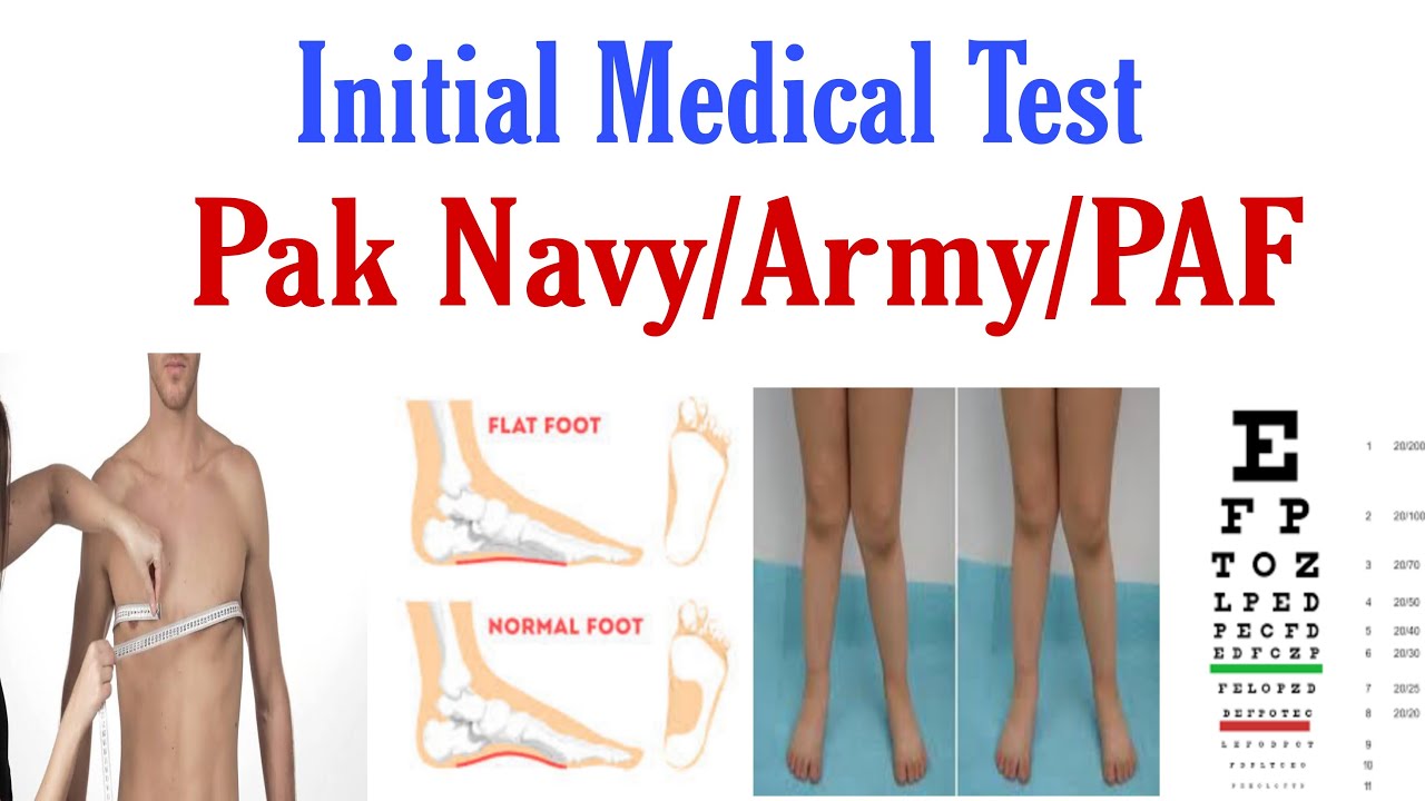 Initial Medical Test of Pak Navy/Pak Army/PAF