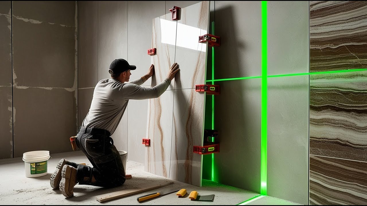 Professional Techniques For Constructing & Installing Large Format 600x1200 Bathroom Wall Tiles