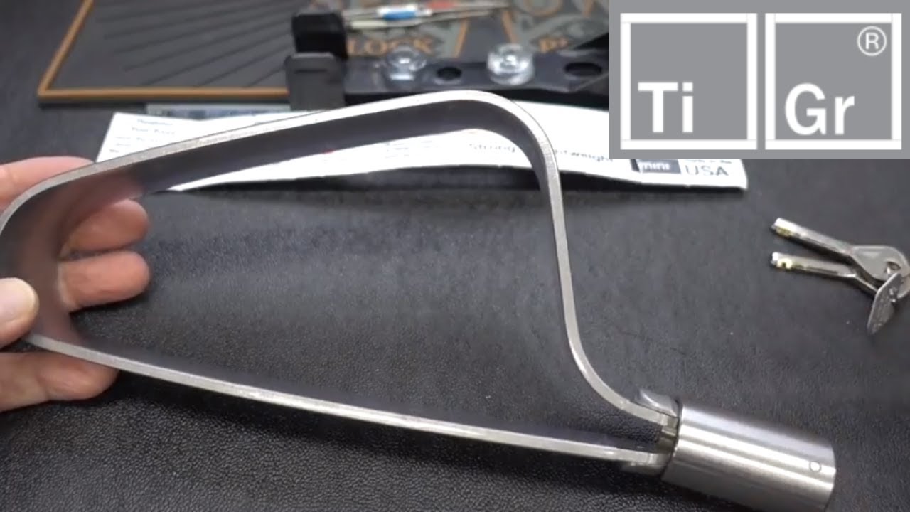 (1391) Обзор: титановый велосипедный замок TiGr ​​Mini