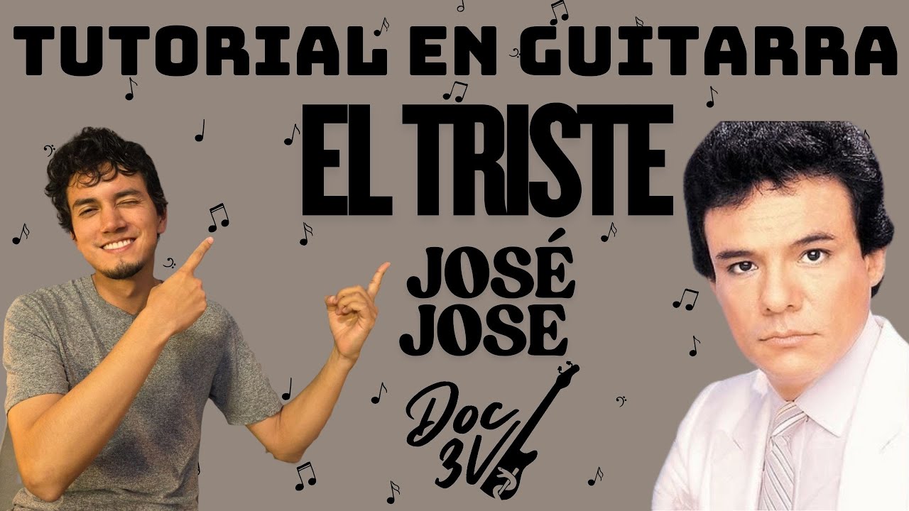 El triste - Jos&eacute; Jos&eacute; | Tutorial de Guitarra 🎸 Acordes + Ritmo (Doc 3V)
