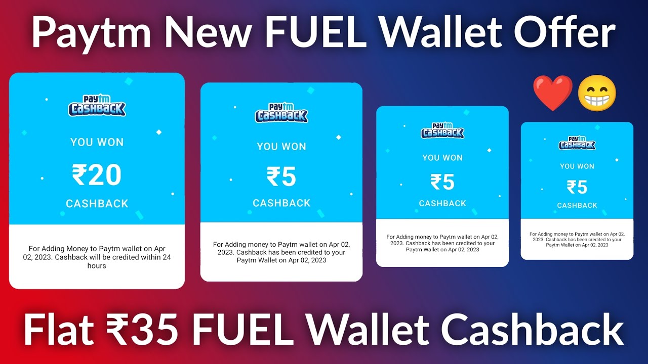 Paytm Flat ₹35 FUEL Wallet Cashback Offer For Everyone | Paytm UPI, Add Money Offer | #fuelwallet