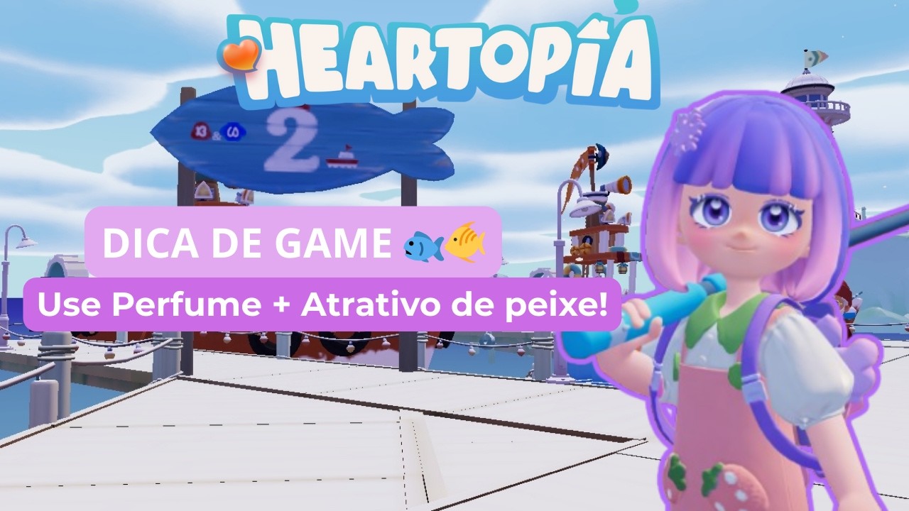 PESCA no Heartopia 🎣 Use Perfume + Atrativo e PEGUE MAIS PEIXES!