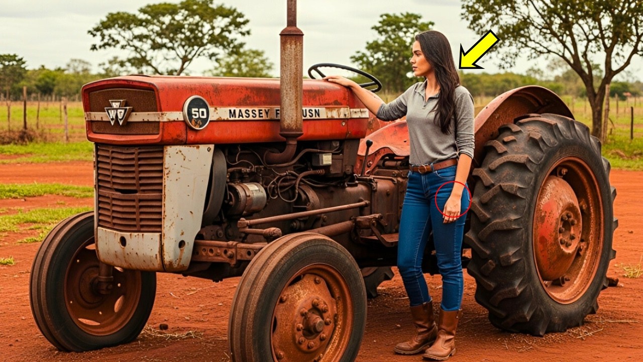 EXPULSA DA FAZENDA, ELA RECEBEU UM MASSEY MF 50 ENFERRUJADO… E TUDO MUDOU DEPOIS