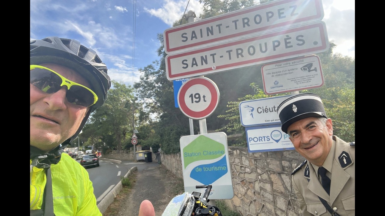 Hezký výlet na kole  z Velké Meziříčí do  Saint Tropez