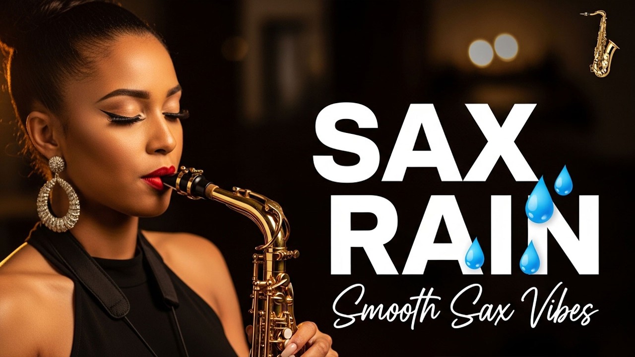 Rainy Night Jazz 🌧️ Moody Saxophone Chill for Stormy Evenings, Cozy Rain Vibes & Atmospheric Calm