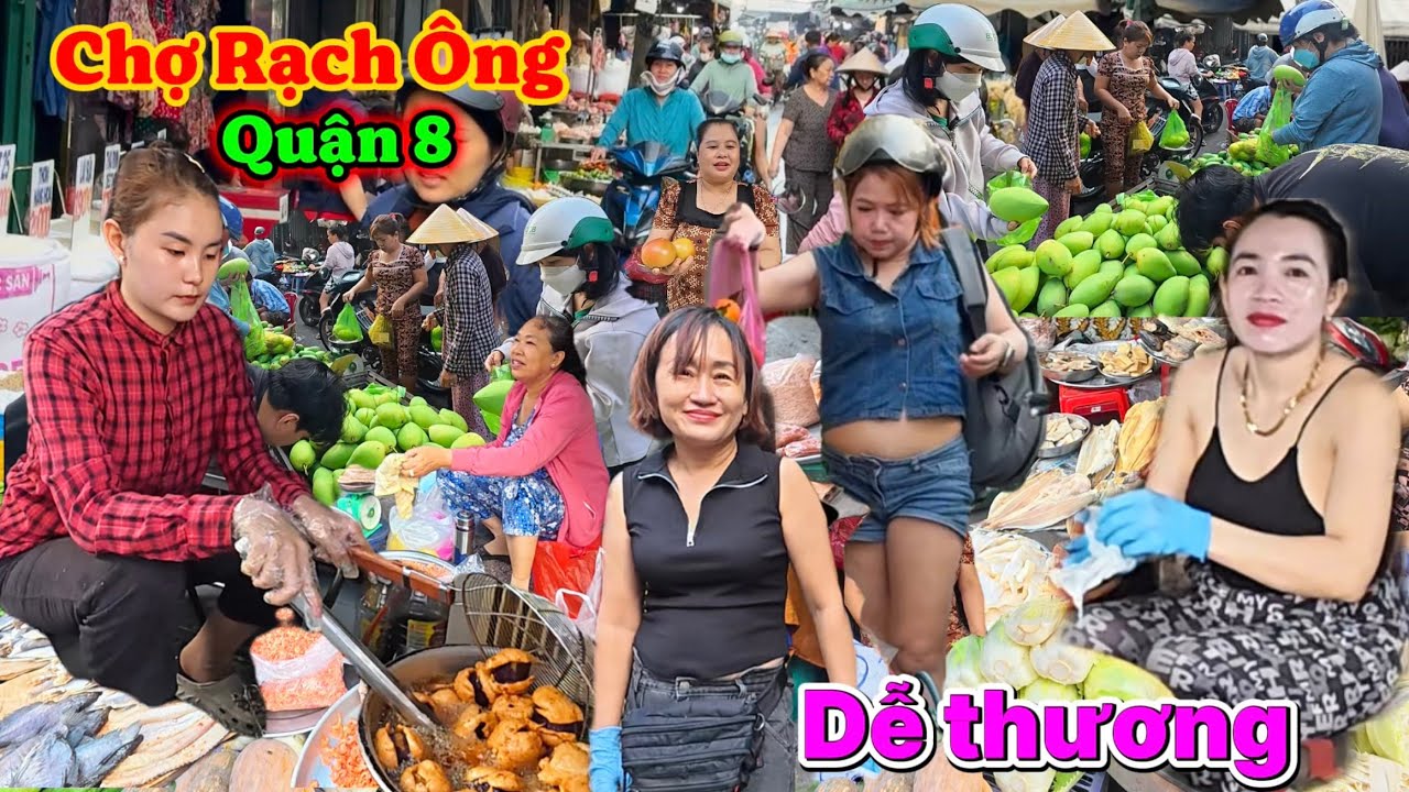 KỲ LẠ nổi tiếng 1 thời chợ Rạch Ông Quận 8 đi hoài không lối thoát, bà con dễ thương vô cùng