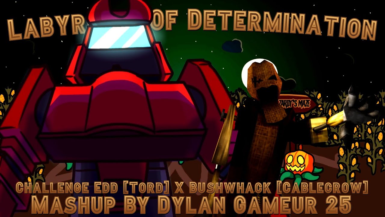 FNF Mashup - Labyrinth Of Determination [Challenge Edd (Tord) X Bushwhack (Cablecrow)]