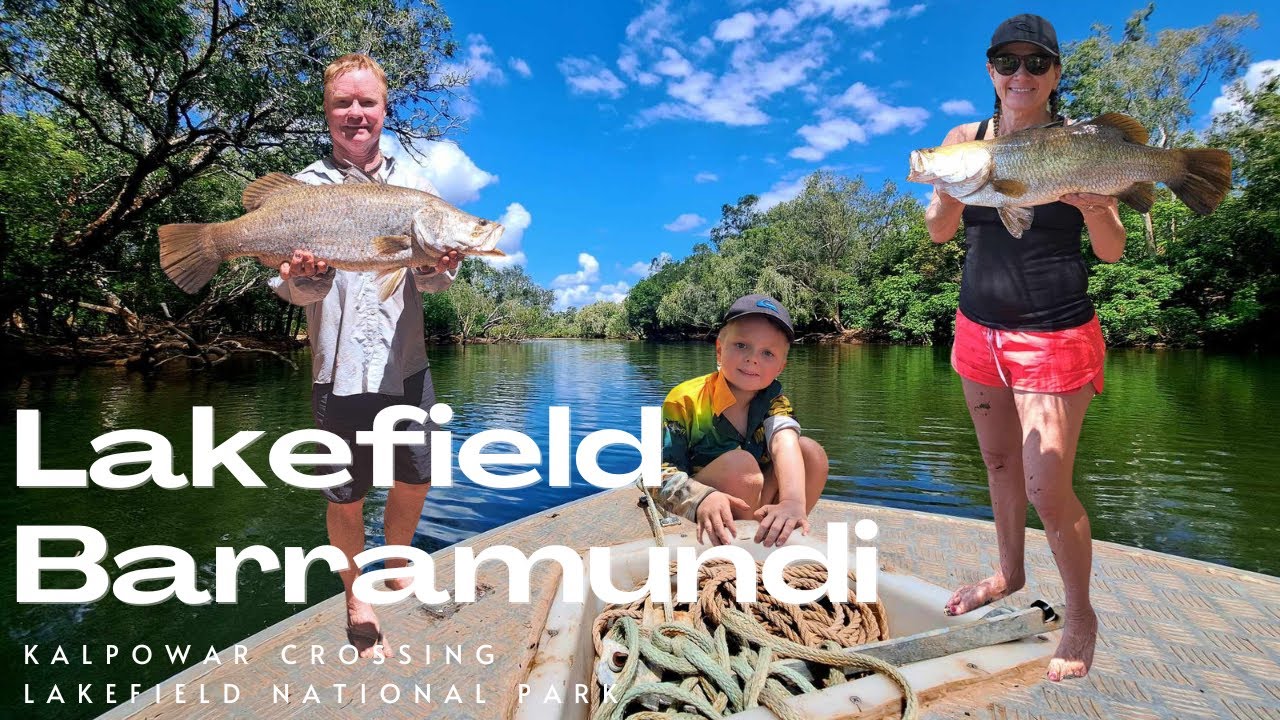Lakefield National Park - Family Fishing  - Catch 'n Cook Barramundi & Cherabin in Croc Country