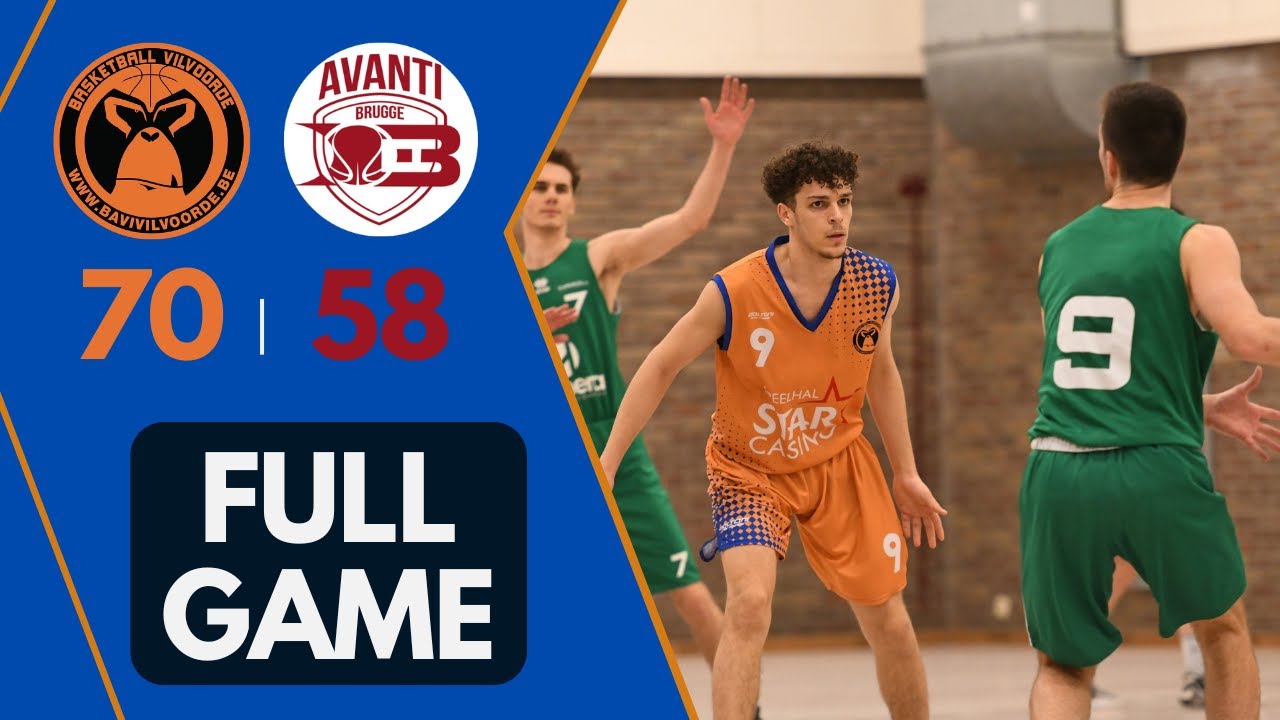U21 Bavi Vilvoorde vs Avanti Brugge: 70-58