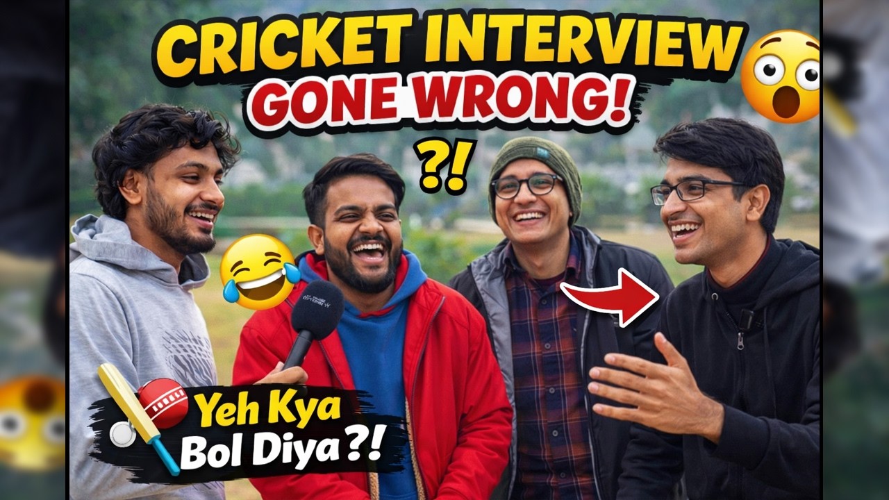 Cricket Interview gone wrong 😂 | Boys Comedy | Funny Videos