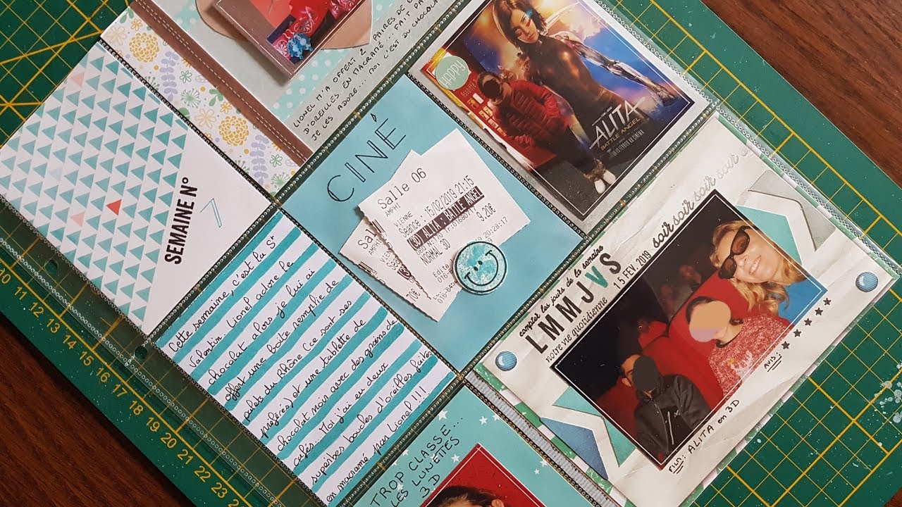 Tutoriel scrap #1 : une page de project life A4 en français