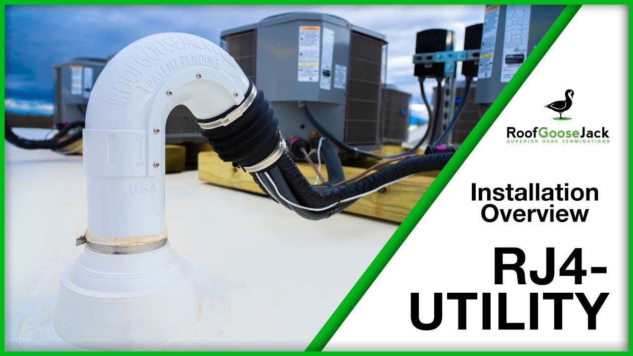 How to Install Copper Air Conditioning Line sets and Exhaust Vents on a flat roof