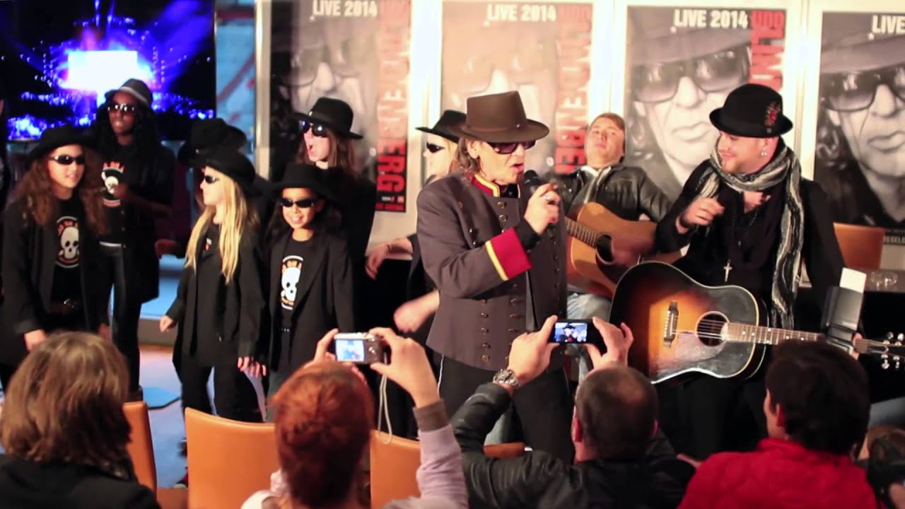 Udo Lindenberg und KIDS ON STAGE  PK Stadiontour 2014