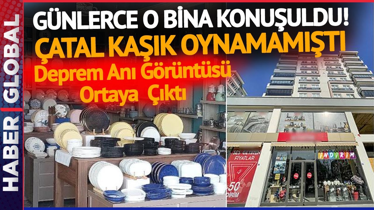 7.7'lik Depremde Gündem Olan Züccaciye Dükkanında Deprem Anı Böyle Görüntülendi!
