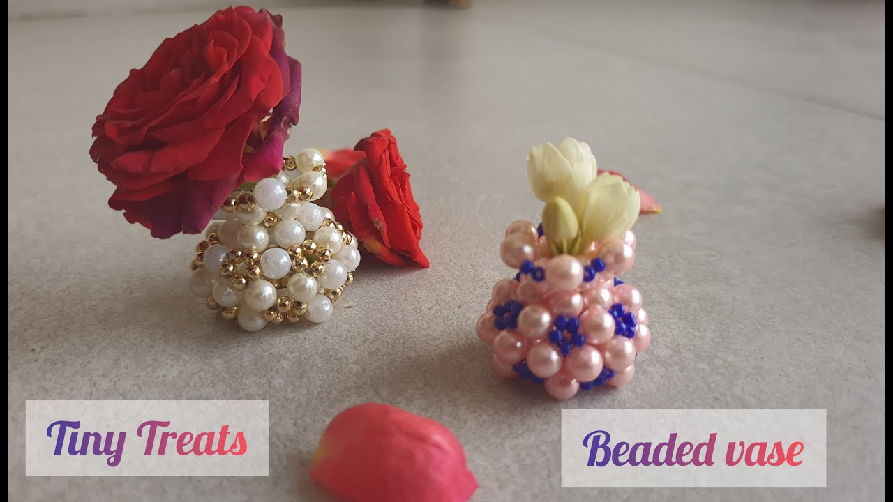 Beaded Vase I Miniature Vase