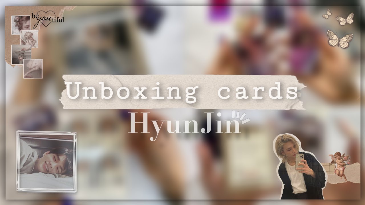 ♡ Распаковка карт Stray kids🍪/unboxing cards Stray kids~hyunjin ♡