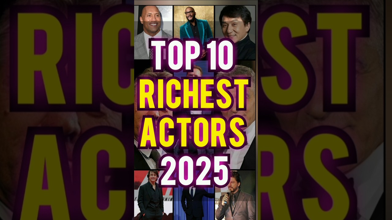 Top 10 Richest Actors 2025 #top10 #actors #hollywood #billionaires #shorts #ytshorts  #viral #top