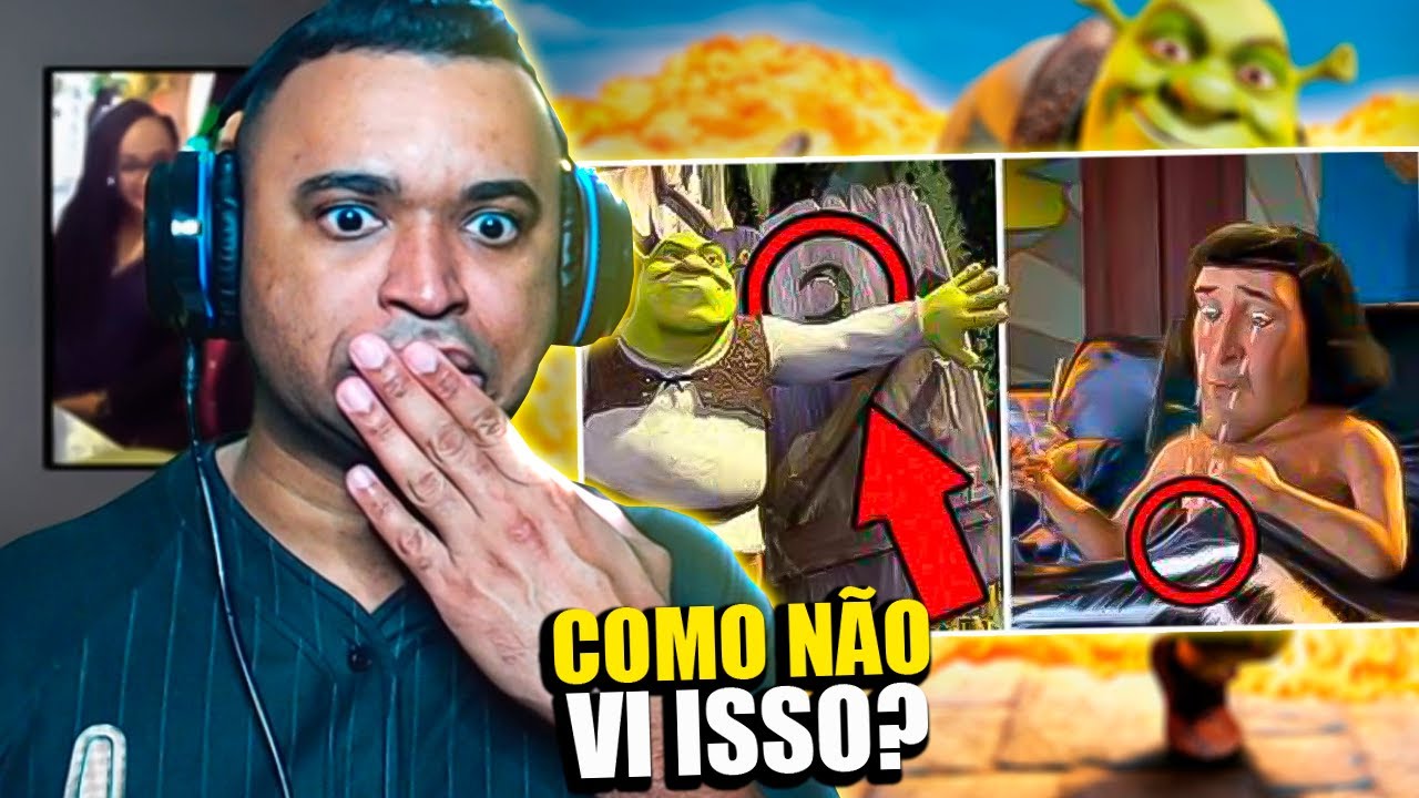 REACT | 57 DETALHES que você PERDEU em SHREK (Dreamworks) 🎬 - Sessão Nerd