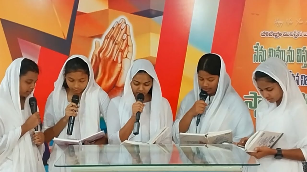 # J S MUSIC TEAM PRESENTS 🎵 నూతన గీతము,🎤 song by Hosanna mandir goa youth Girls 