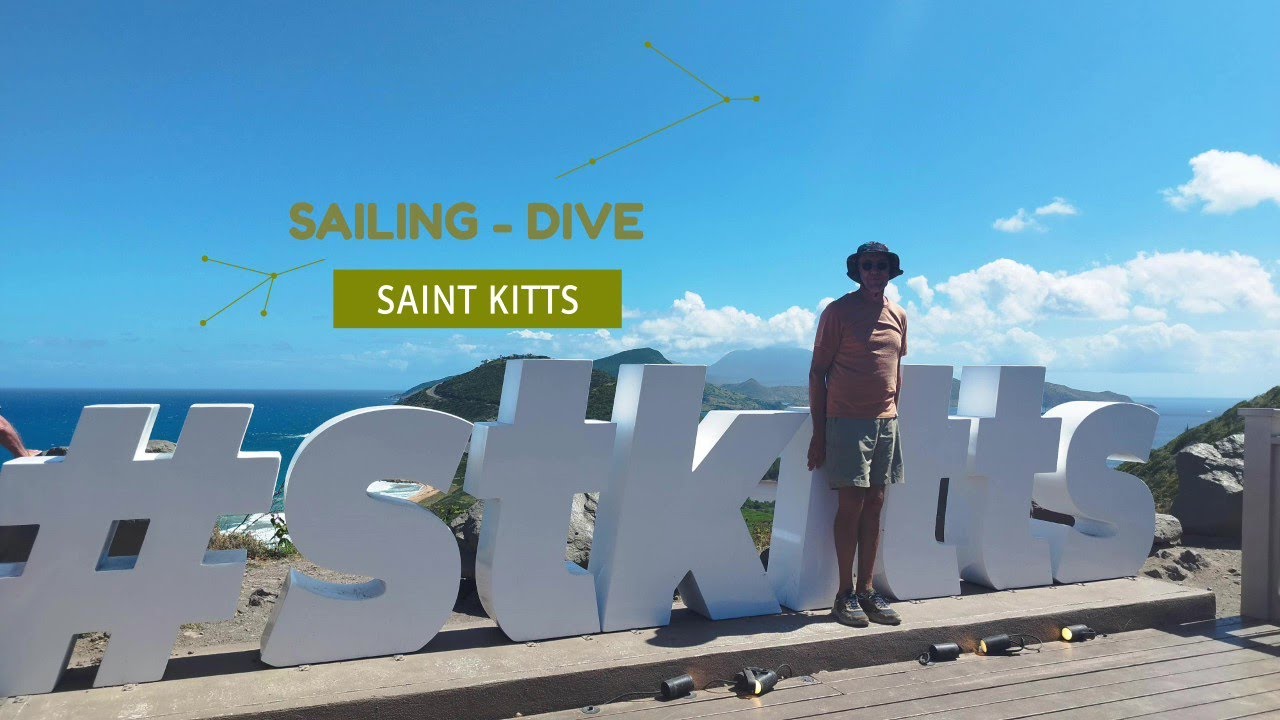 #51 Saint-Kitts : sailing - dive -plongée - rencontre avec une raie - mouillage de rêve - navigation